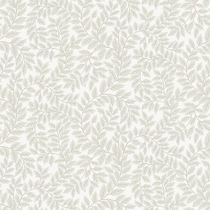 Picture of Lindlöv Light Grey Leafy Vines Wallpaper