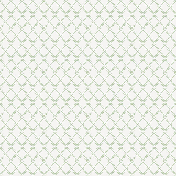 Picture of Trevor Sage Leaf Trellis Wallpaper