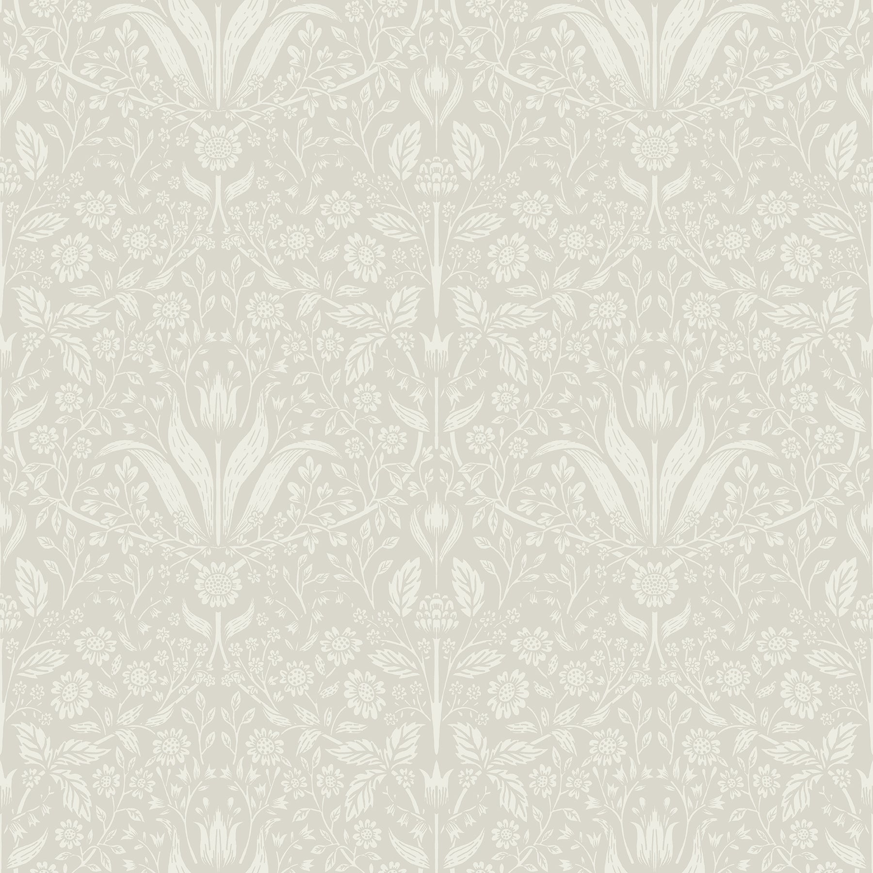 Picture of Mara Beige Tulip Ogee Wallpaper