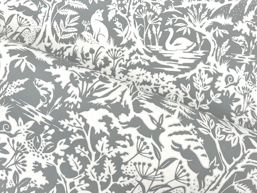 Alrick Charcoal Forest Venture Wallpaper  | Brewster Wallcovering - The WorkRm