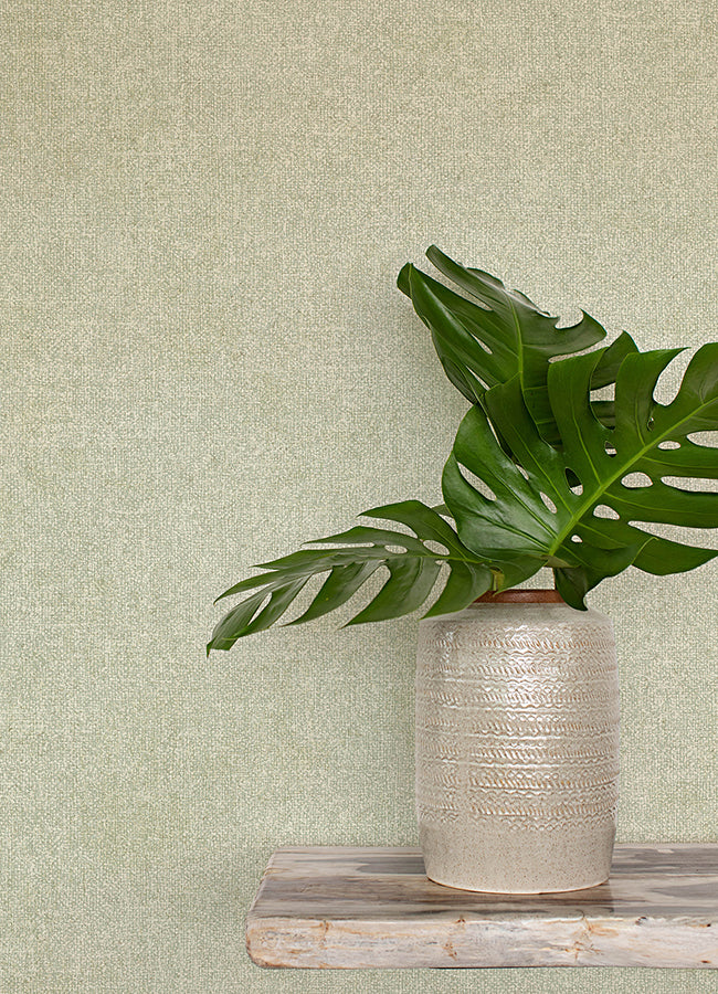 Homespun Green Textured Wallpaper  | Brewster Wallcovering - The WorkRm