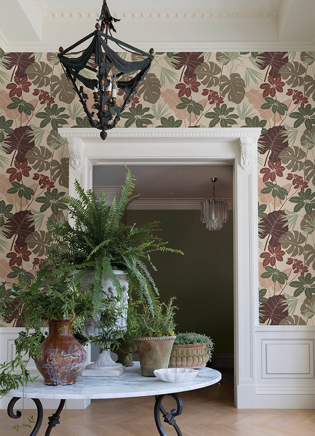 Medellin Neutral Rainforest Floor Wallpaper  | Brewster Wallcovering - The WorkRm