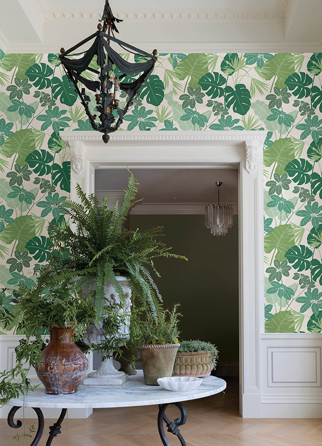 Medellin Green Rainforest Floor Wallpaper  | Brewster Wallcovering - The WorkRm