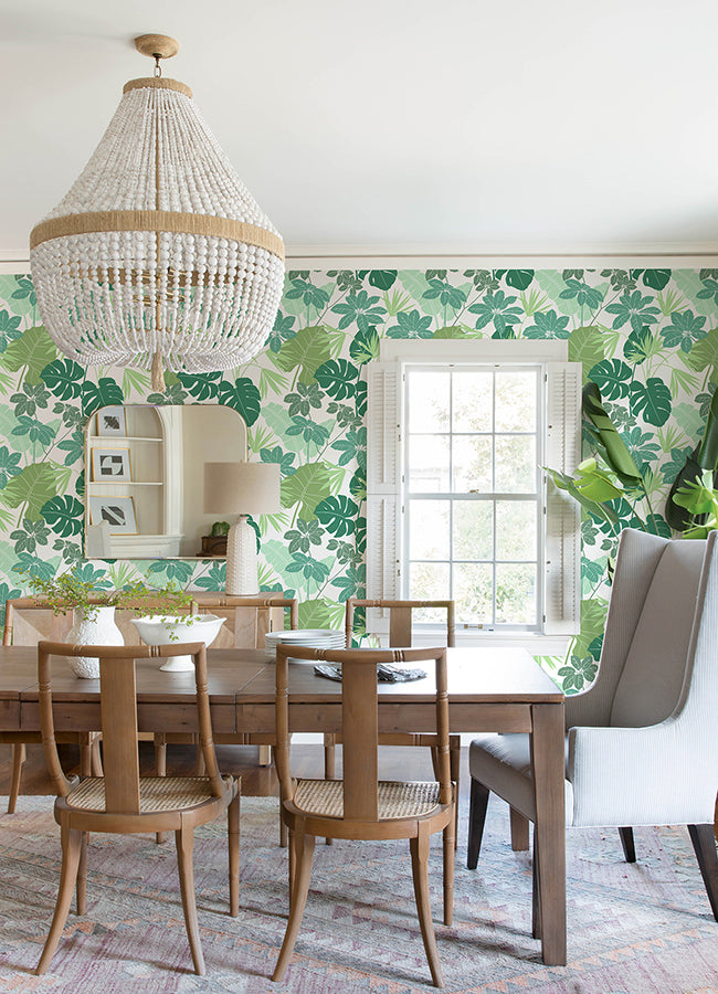 Medellin Green Rainforest Floor Wallpaper  | Brewster Wallcovering - The WorkRm