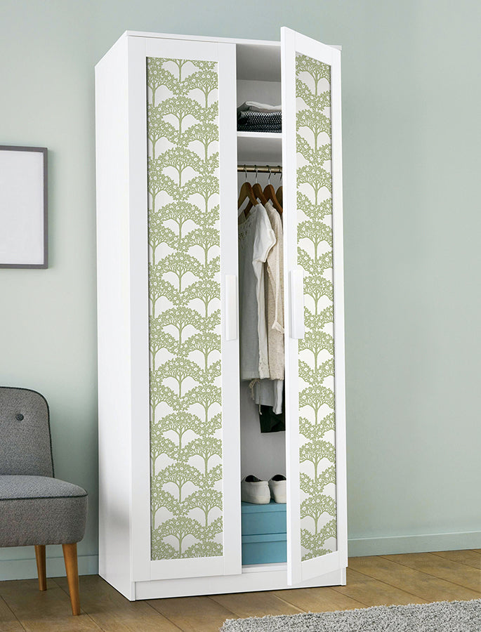 Green Finley Peel and Stick Wallpaper  | Brewster Wallcovering
