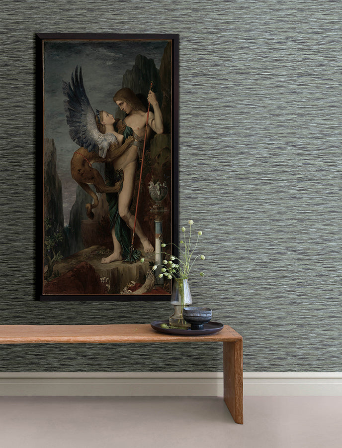 Hazen Stone Striated Wallpaper - Brewster Wallcovering