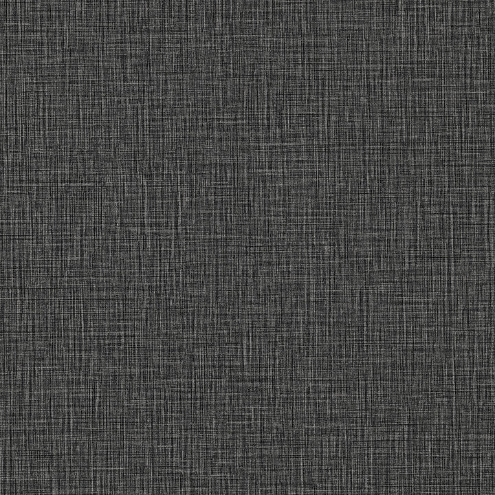 Picture of Eagen Black Linen Weave Wallpaper