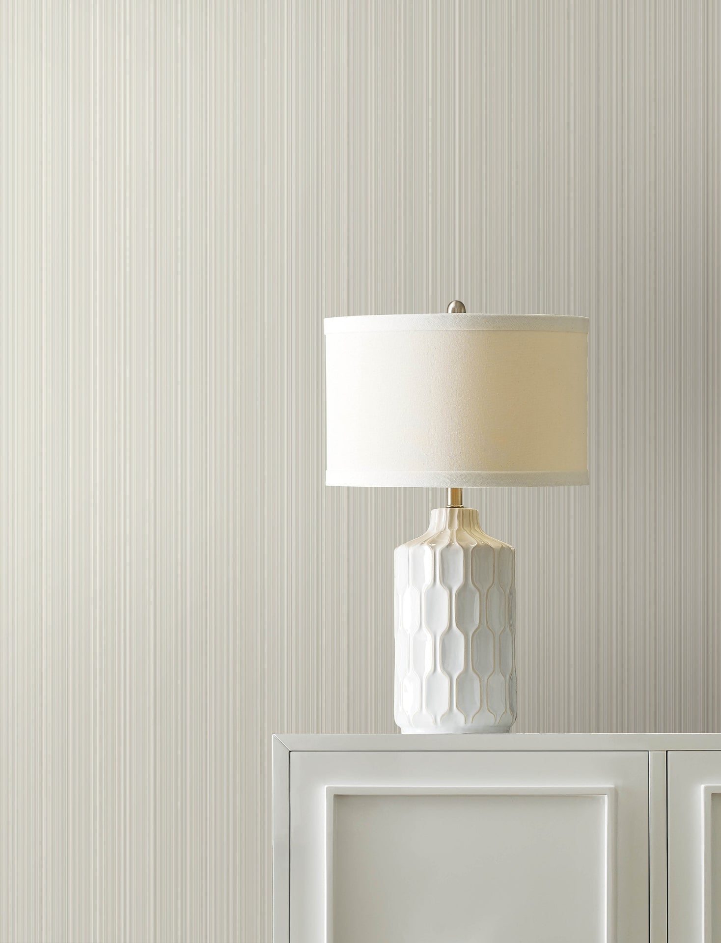 Ombre Neutral Pistripe Wallpaper  | Brewster Wallcovering - The WorkRm