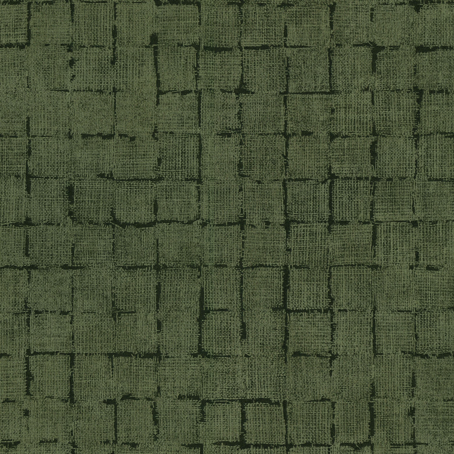 Brewster Wallcovering-Blocks Olive Checkered Wallpaper