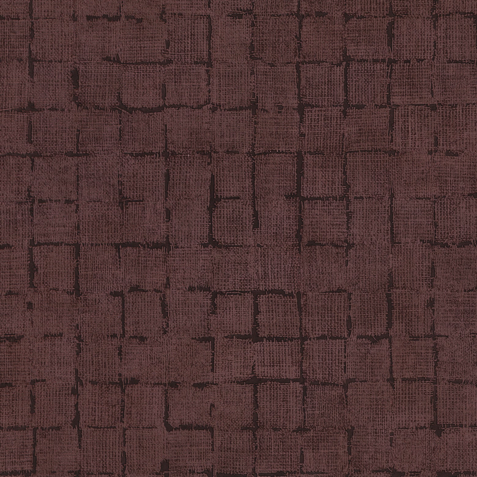 Brewster Wallcovering-Blocks Burgundy Checkered Wallpaper