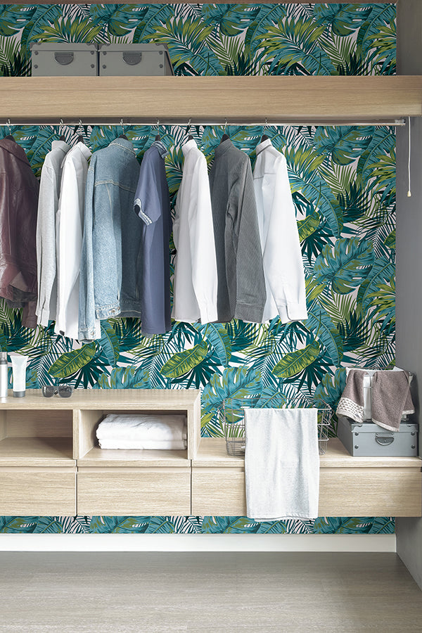 Bangalow Tropical Palm Peel and Stick Wallpaper - Brewster Wallcovering