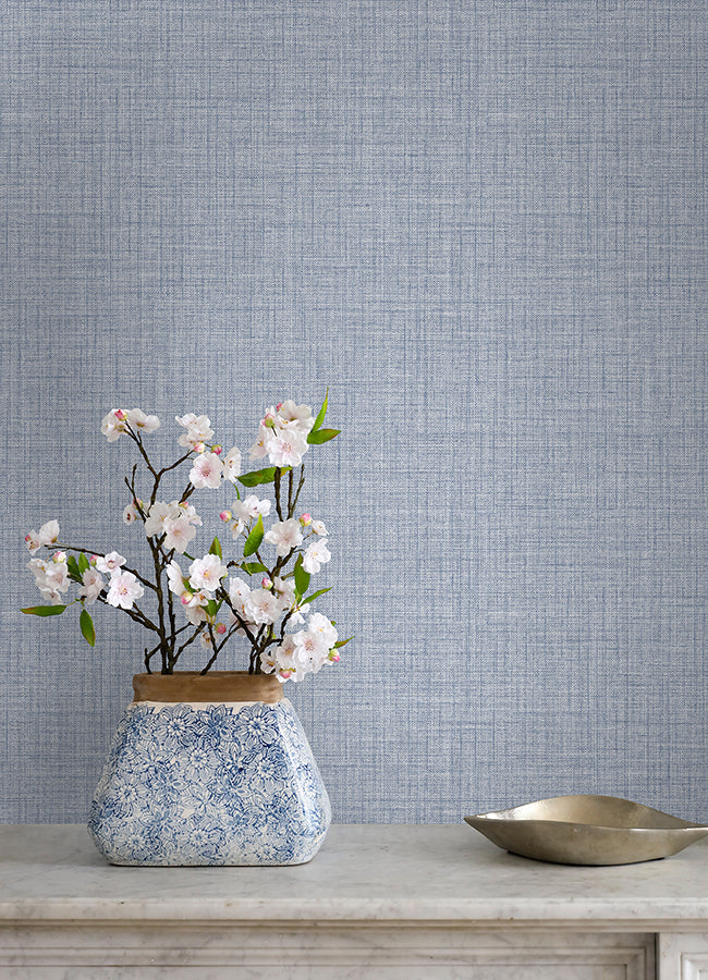 Blue Lansdowne Peel and Stick Wallpaper  | Brewster Wallcovering - The WorkRm