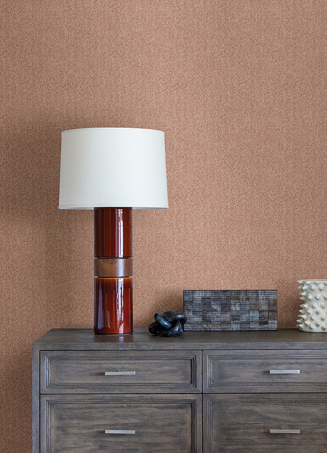 Terracotta Ashland Peel and Stick Wallpaper - Brewster Wallcovering