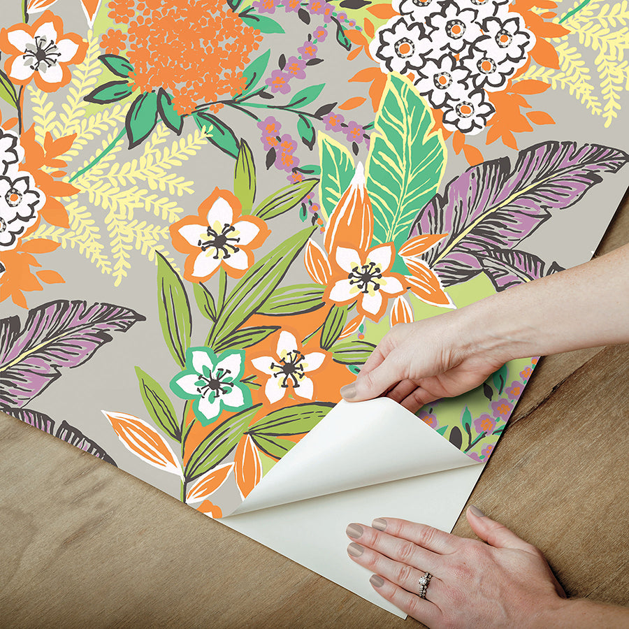 Lorange RuJardin Peel and Stick Wallpaper  | Brewster Wallcovering - The WorkRm