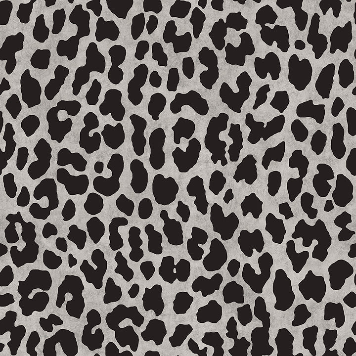 Brewster Wallcovering-Black RuLeopard Peel and Stick Wallpaper