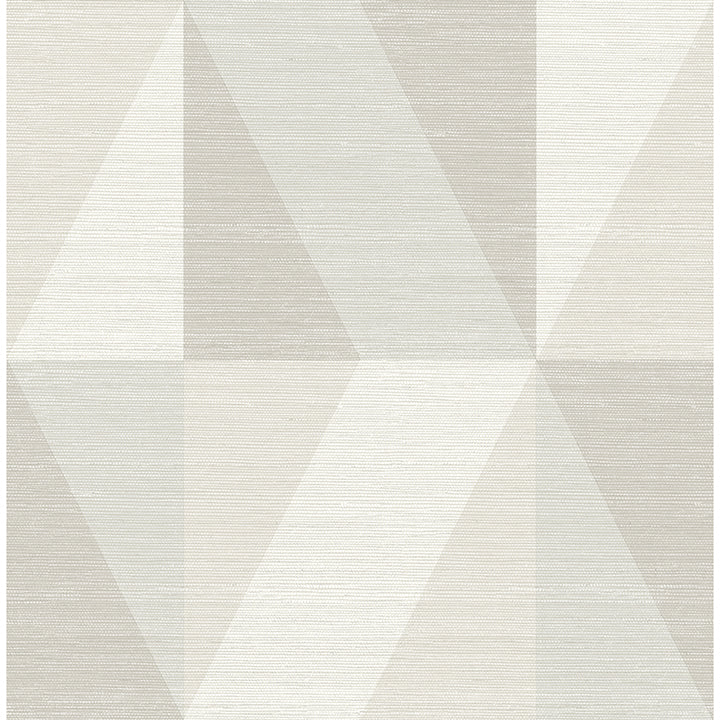 Picture of Winslow Bone Geometric Faux Grasscloth Wallpaper