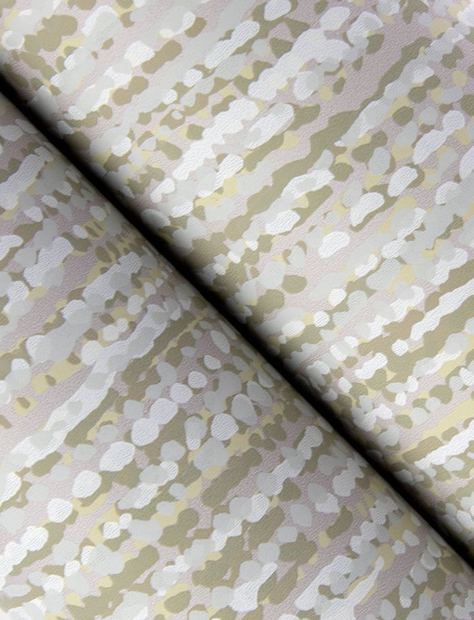 Corliss Neutral Beaded Strands Wallpaper - Brewster Wallcovering