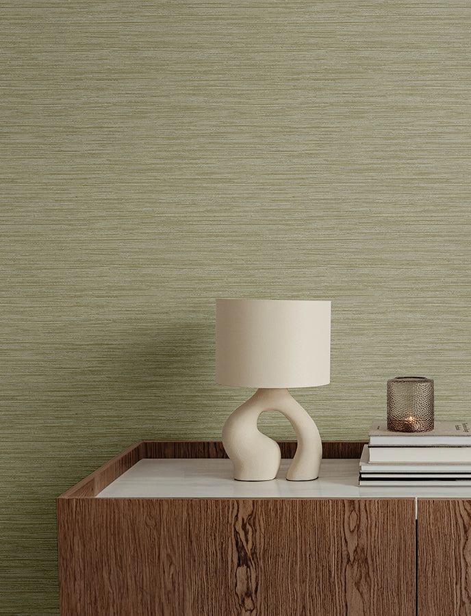 Sheehan Gold Faux Grasscloth Wallpaper - Brewster Wallcovering