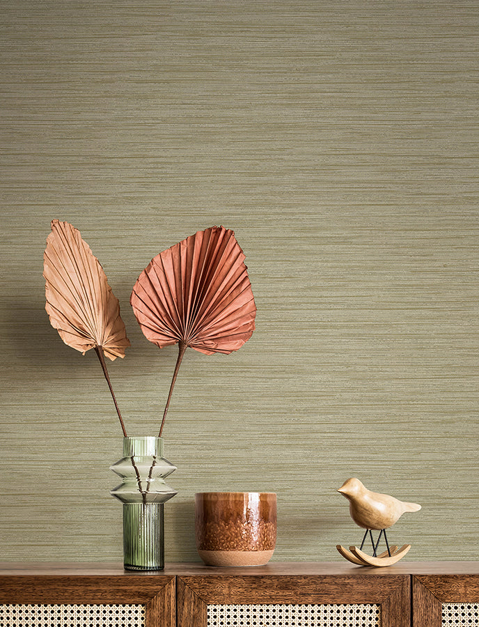 Sheehan Gold Faux Grasscloth Wallpaper  | Brewster Wallcovering - The WorkRm