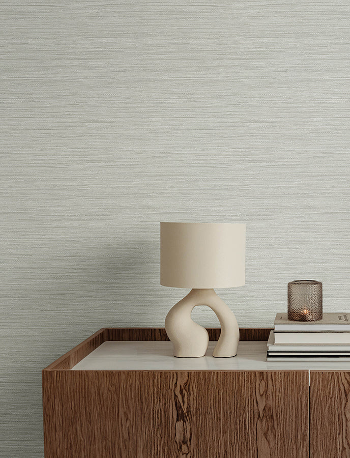 Sheehan Silver Faux Grasscloth Wallpaper  | Brewster Wallcovering - The WorkRm