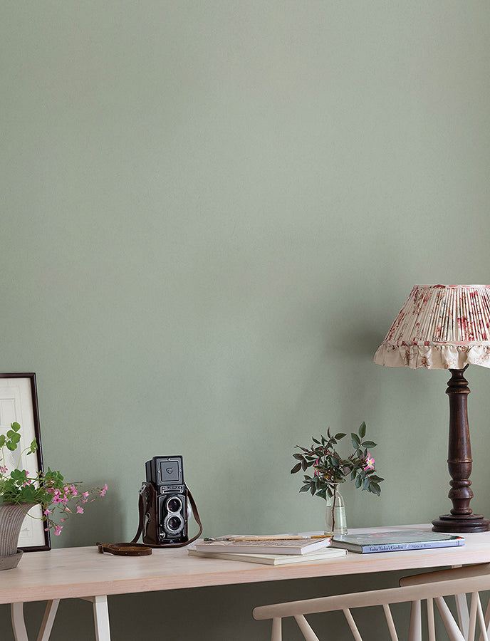 Parget Vår Light Green Textured Wallpaper - Brewster Wallcovering