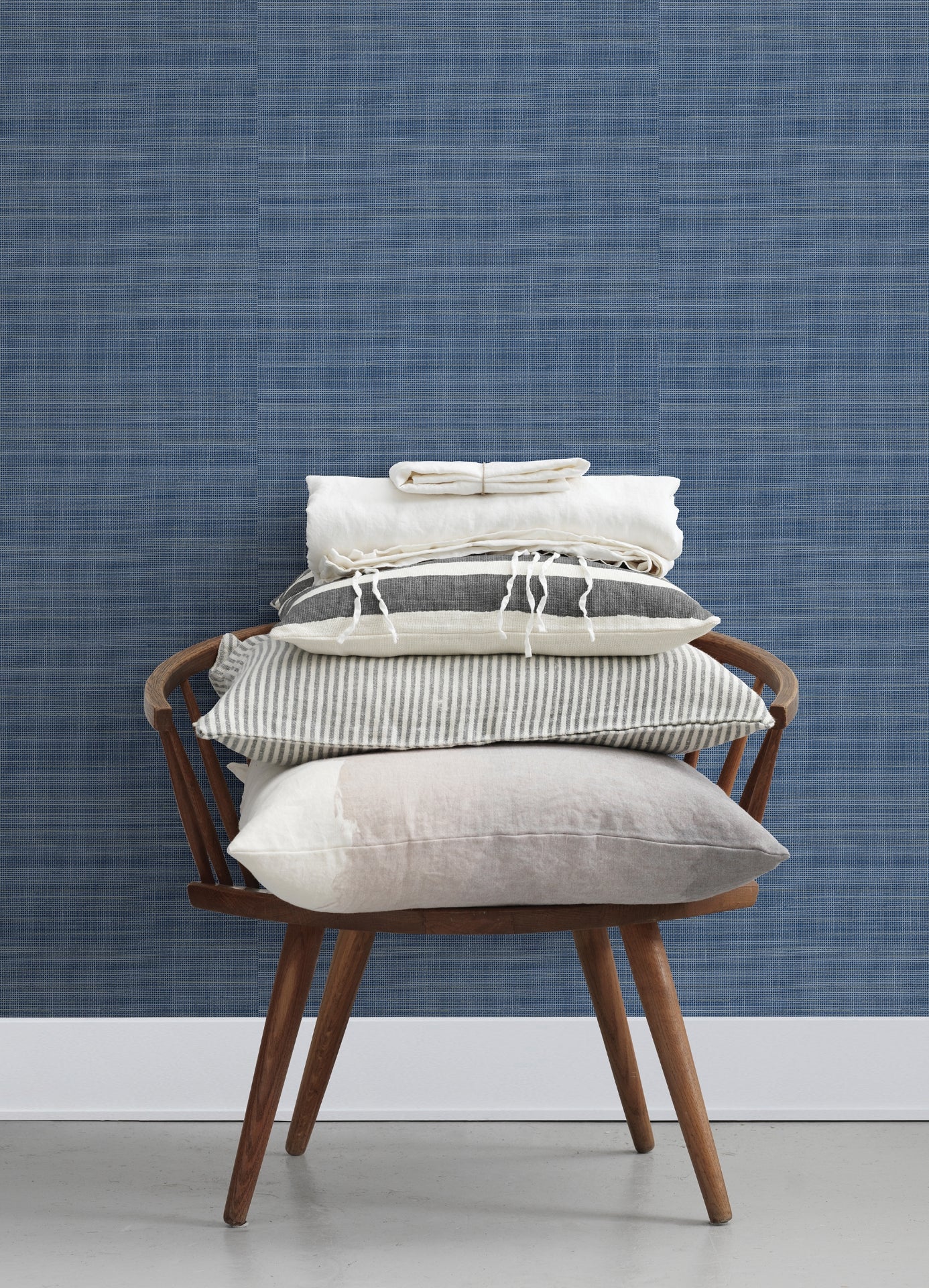 Spinnaker Navy Netting Wallpaper  | Brewster Wallcovering - The WorkRm