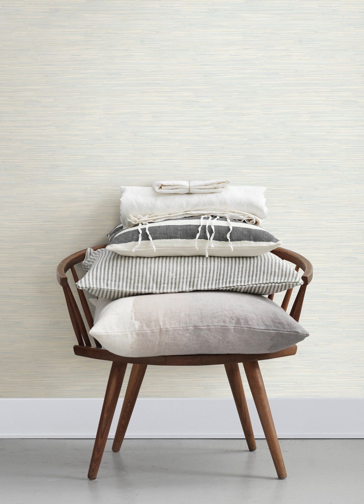 Grassweave Light Blue Imitation Grasscloth Wallpaper  | Brewster Wallcovering - The WorkRm