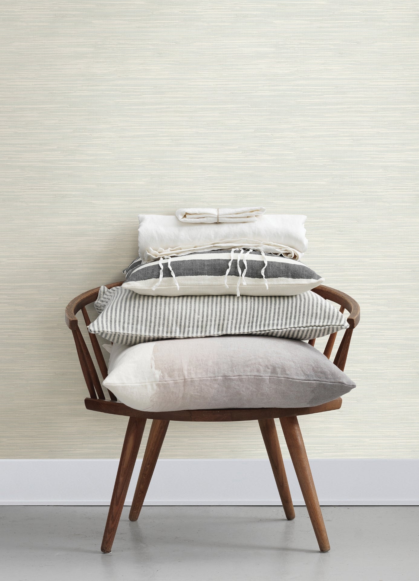 Grassweave Aqua Imitation Grasscloth Wallpaper - Brewster Wallcovering