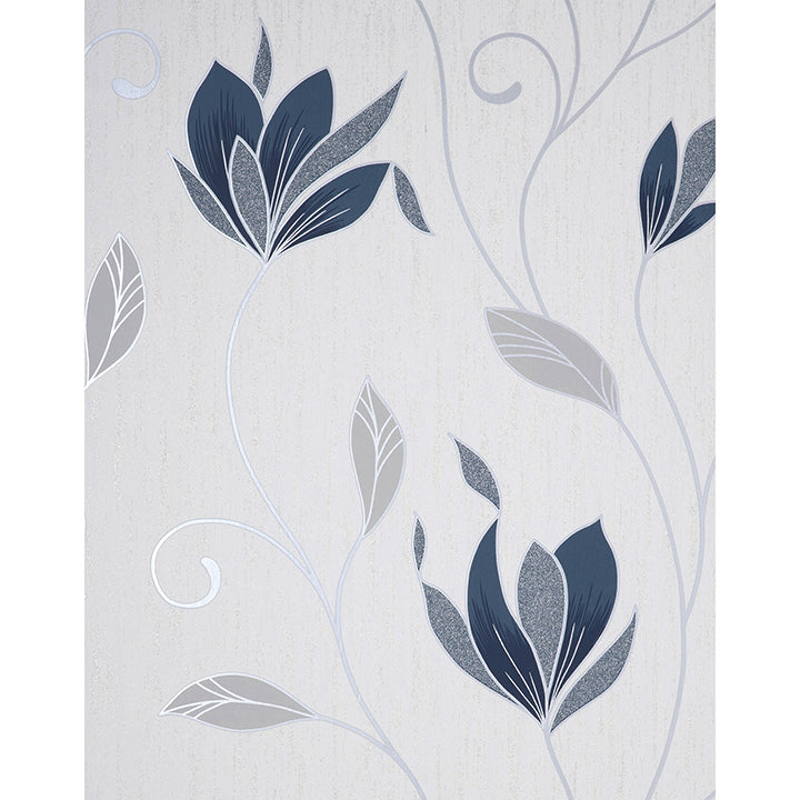 Picture of Synergy Navy Floral Wallpaper