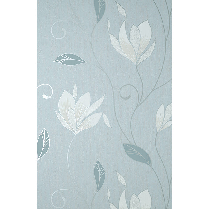 Picture of Synergy Light Blue Floral Wallpaper