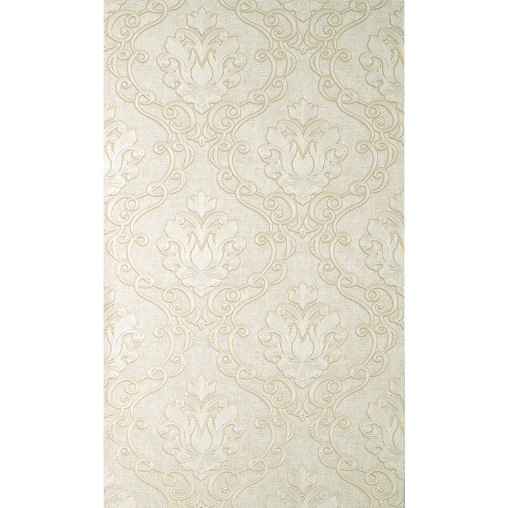 Picture of Florentine Neutral Damask Wallpaper