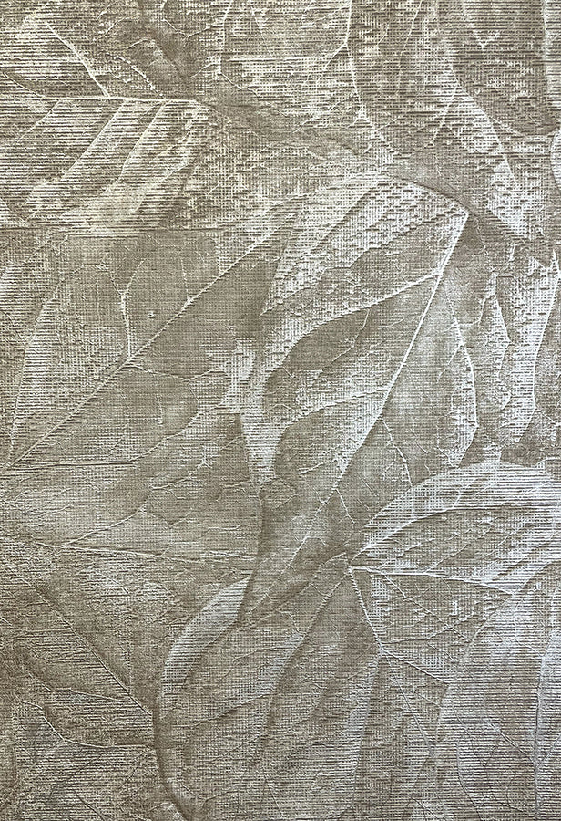 Aspen Stone Leaf Wallpaper - Brewster Wallcovering