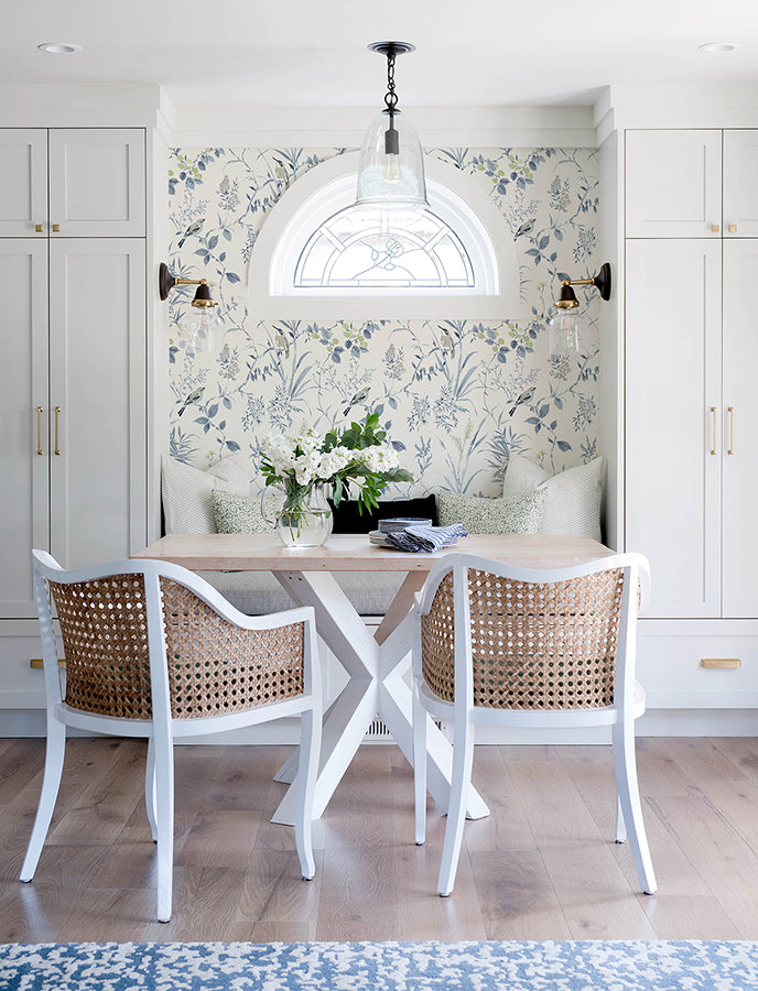 Imperial Garden Blueberry Botanical Wallpaper - Brewster Wallcovering