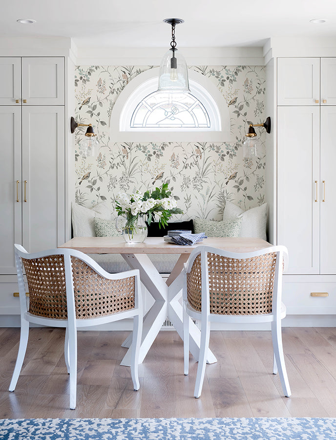 Imperial Garden Neutral Botanical Wallpaper  | Brewster Wallcovering - The WorkRm