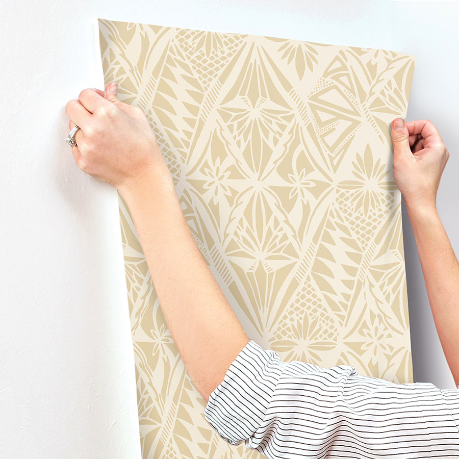 Urbane Yellow Diamonds Wallpaper  | Brewster Wallcovering - The WorkRm