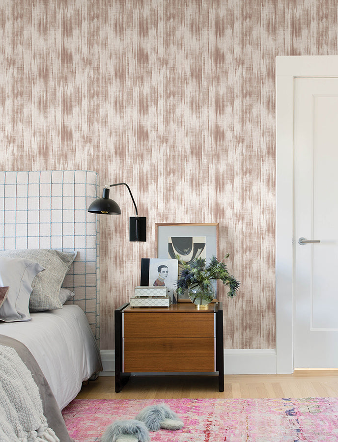 Marvel Light Pink Ripple Wallpaper  | Brewster Wallcovering - The WorkRm