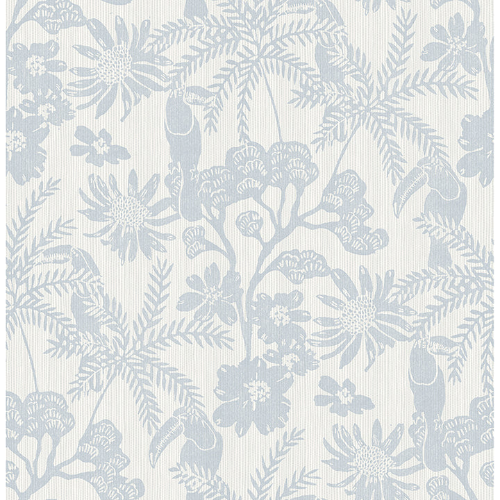 Picture of Jacaranda Light Blue Tropical Trail Wallpaper