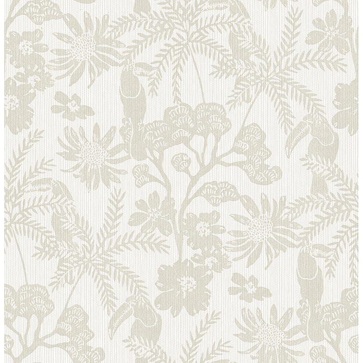 Picture of Jacaranda Taupe Tropical Trail Wallpaper