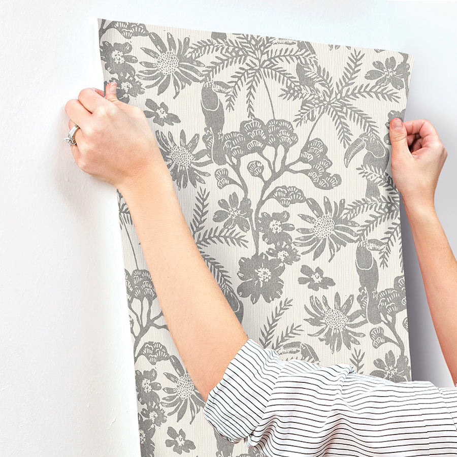 Jacaranda Stone Tropical Trail Wallpaper  | Brewster Wallcovering - The WorkRm