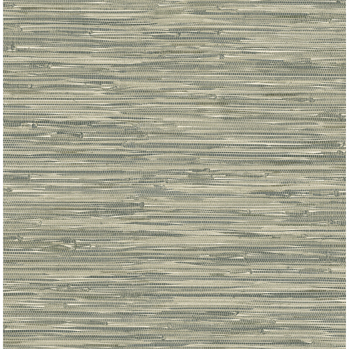 Picture of Exhale Moss Woven Faux Grasscloth Wallpaper