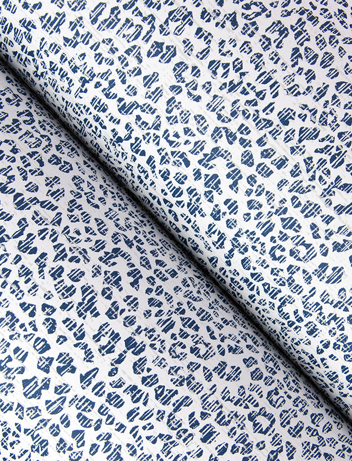 Soul Indigo Animal Print Wallpaper  | Brewster Wallcovering - The WorkRm