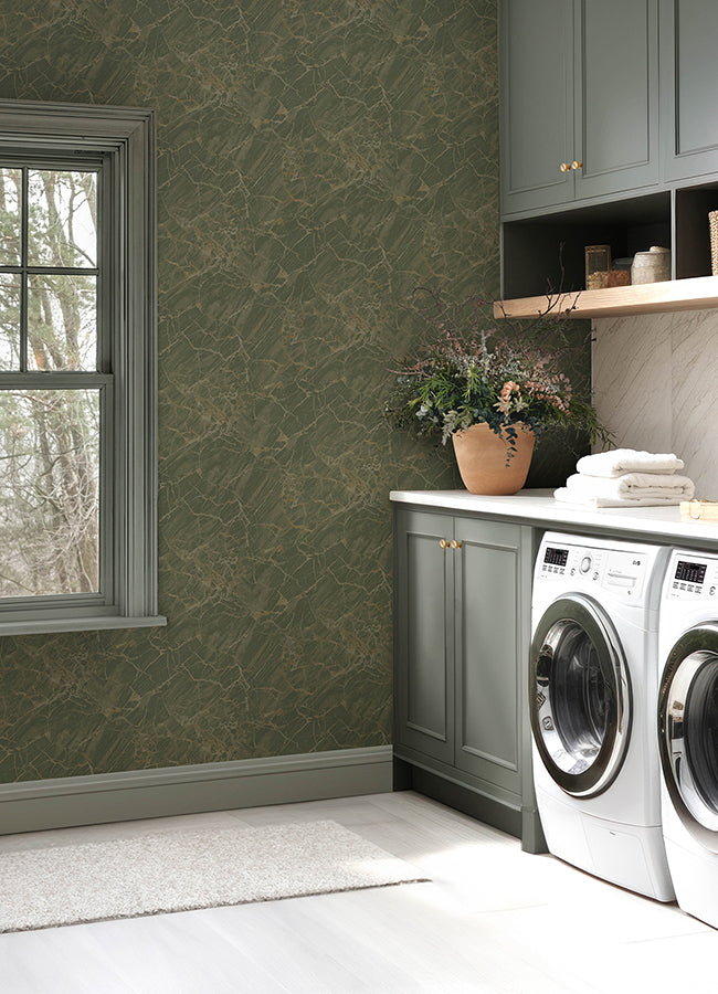 CLJ Jade Jasper Peel and Stick Wallpaper - Brewster Wallcovering