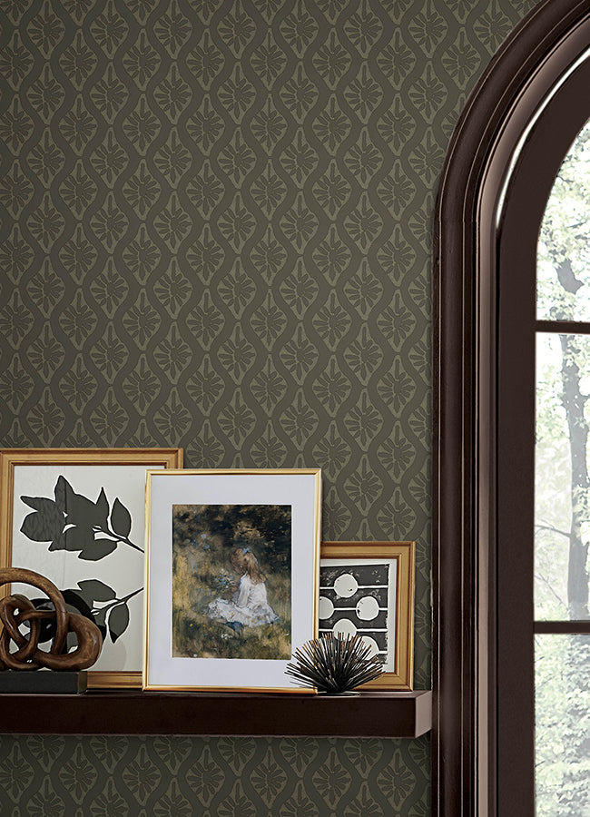 CLJ Nova Evergreen Peel and Stick Wallpaper - Brewster Wallcovering