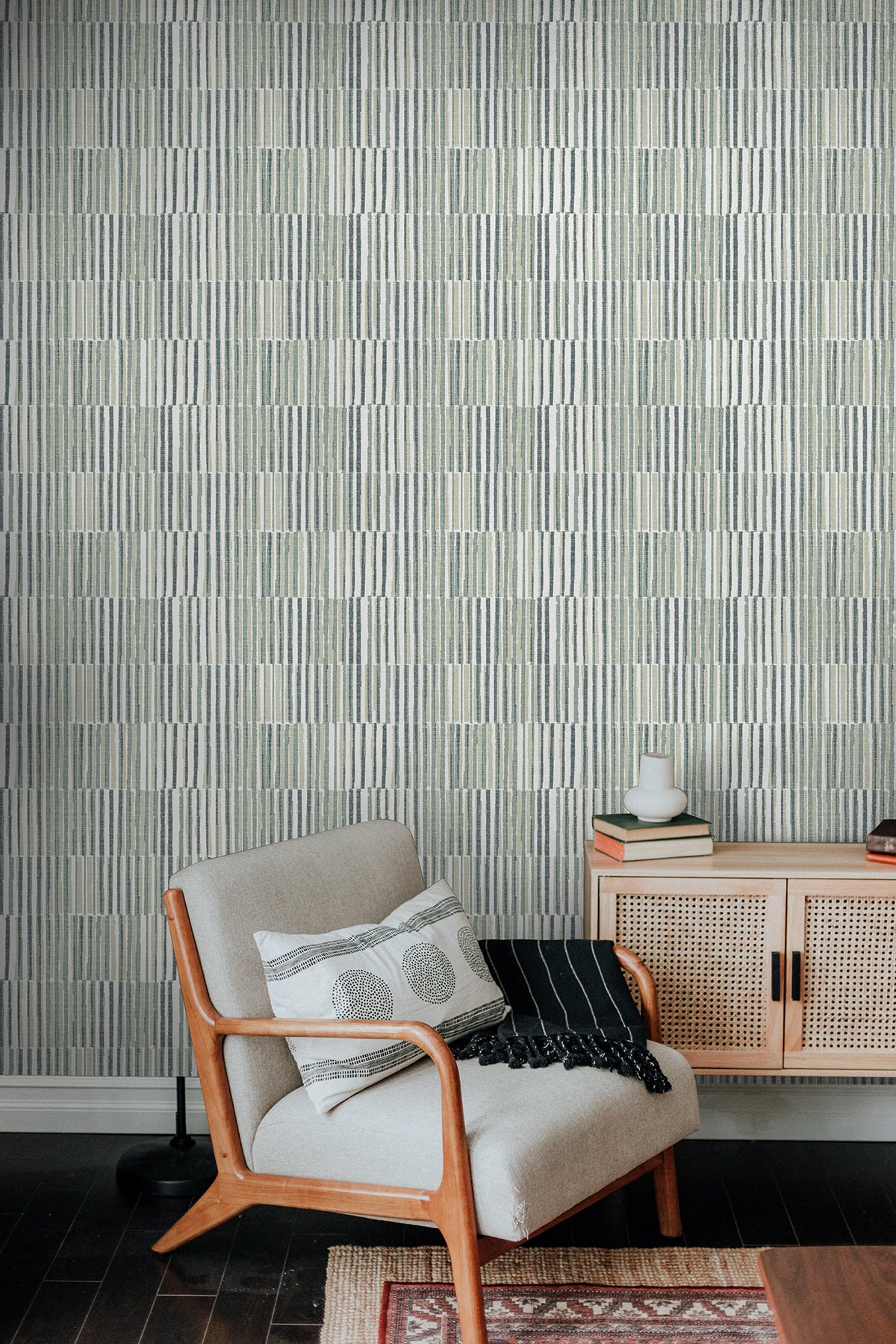 Kingston Grey Peel and Stick Wallpaper - Brewster Wallcovering