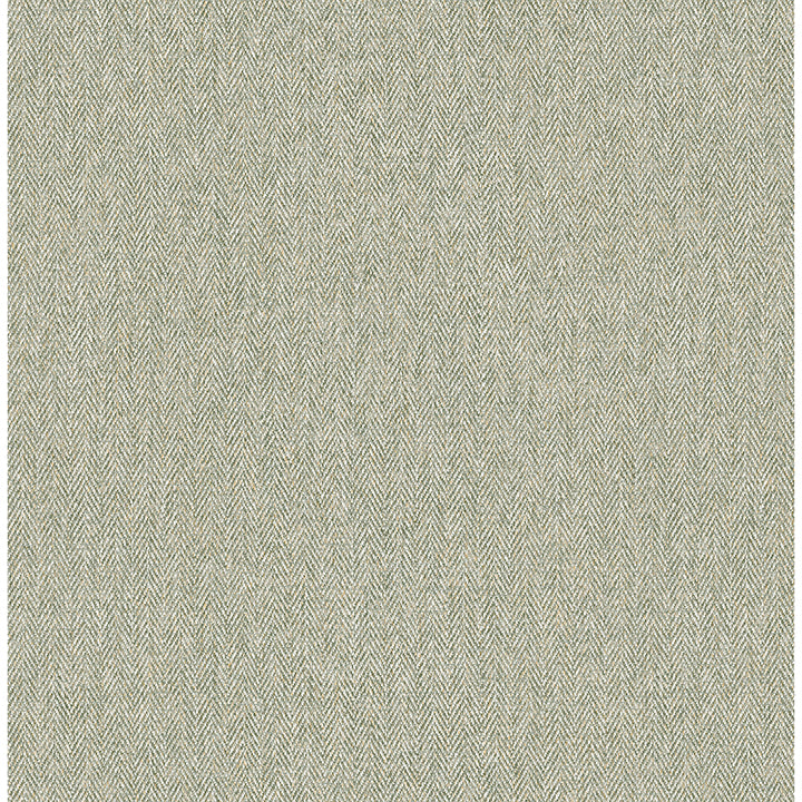 Picture of Herringbone Green Tweed Wallpaper