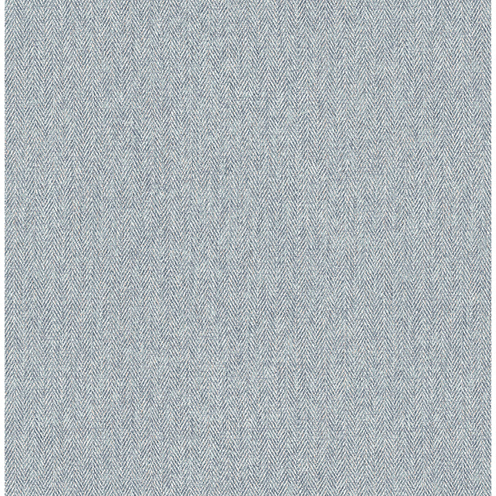 Picture of Herringbone Blue Tweed Wallpaper