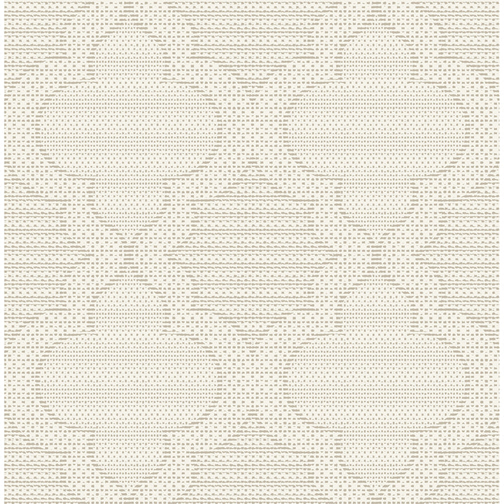 Picture of Ernest Taupe Quilted Quatrefoil Wallpaper