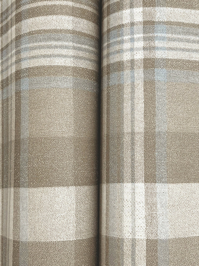 Dutton Plaid Light Brown Wallpaper - Brewster Wallcovering