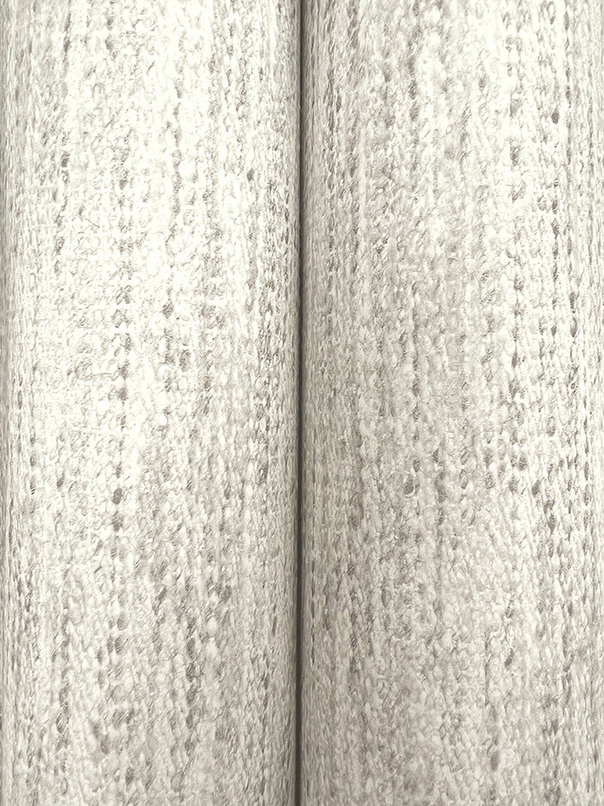 Wool Texture Light Grey Wallpaper - Brewster Wallcovering