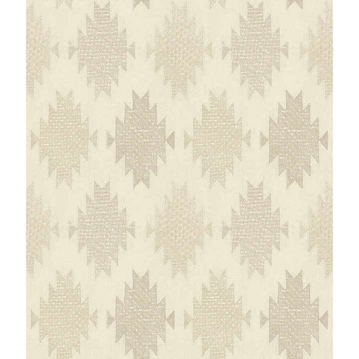 Picture of Stitched Heirloom Khaki Wallpaper